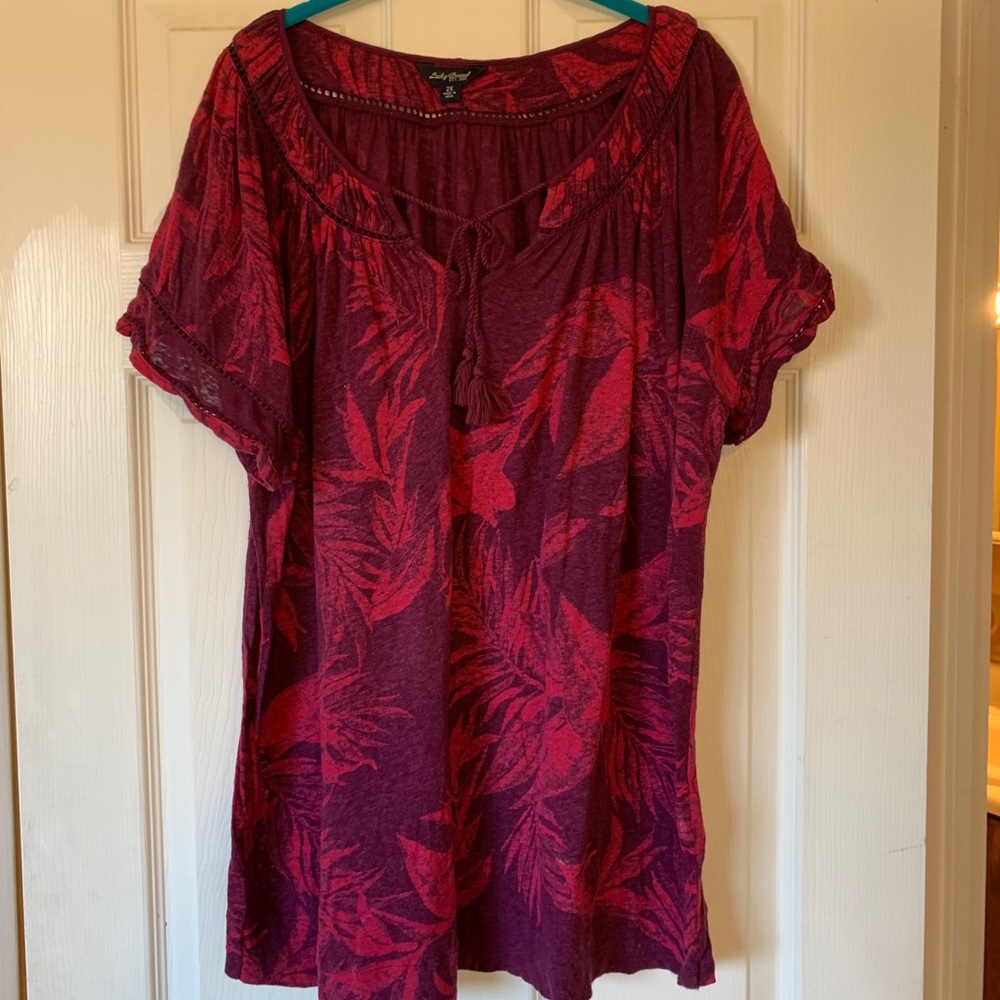 Plus Size Lucky Brand Short Sleeve Top
